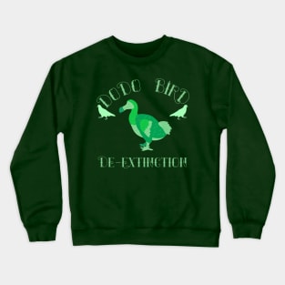 Dodo Bird De-Extinction Green Design Crewneck Sweatshirt